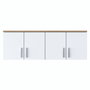 Hanah Home Armario de Pared Nogal y Blanco
